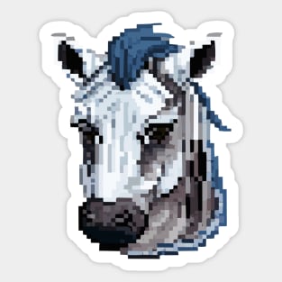 Head animal pixel art Sticker